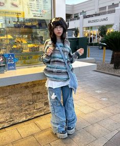 l0vvjane from Insta Japanese Outfits 2000s, Japan Early 2000s Fashion, 2000s Style In Japan, 2000s Japan, Y2k Japanese Fashion Grunge, 2000s Japanese Fashion Catalog, Skirt Over Jeans, Egirl Style, Japan Outfits