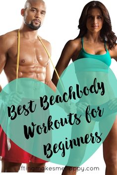 a man and woman in bikinis with the words best beach body workouts for beginners