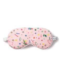 Nostalgic holiday sweets cover this eye mask, starting the festive season with a sugar rush. Feel transported to holidays past with illustrated ribbon candies, pinwheels, and peppermints straight out of a vintage candy dish. They are the perfect gift for the holidays or for a sleepover...and they can be monogrammed to create a truly special memory. You will be tucked in luxury and off to dreamland. Bonne nuit. Vintage Candy Dish, Vintage Sweets, Bridal Slippers, Holiday Sweets, Ribbon Candy, Silk Gifts, Tartan Christmas, French Stripes, Pink Holiday