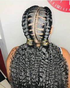 Jumbo Braids Hairstyles, Cornrows With Box Braids, 2 Braids, Stylish Naija, Short Box Braids Hairstyles, African Hair Braiding Styles