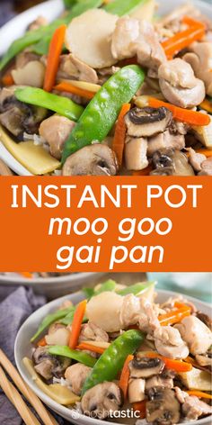 Instant Pot Moo Goo Gai Pan Recipe, an easy pressure cooker chicken recipe that's better than takeout! www.noshtastic.com Moo Goo Gai Pan Recipe, Moo Goo Gai Pan, Pressure Cooker Recipes Chicken, Beef Recipes For Dinner Easy, Dinner Recipes With Ground Beef, Pressure Cooking Recipes, Electric Pressure Cooker Recipes, Pan Recipe, Better Than Takeout