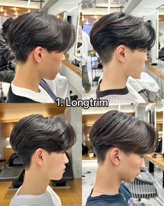 Korean Guys Haircut, Two Block Side Part Haircut, Korean Leaf Haircut, Haircuts For Flat Hair Men, Vietnamese Men Hairstyle, Brushed Up Hairstyle Men, Low Undercut Men, Two Block Fade, Asian Teen Boy Haircut