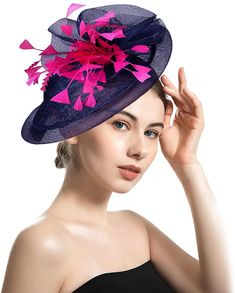 PRICES MAY VARY. Multiple Uses: 1. It is organza church hat. 2. The flower can be removed on the hat, it is mesh organza flower fascinator with hair clip. 3. A perfect choice for gift, decorations and bridal fascinator. SIZE: The hat brim is about 5.1 inchs all the way around, it can fit for head circumference 21.26 inch~22.83 inch, and adjustable small elastic sweatband built in. Wear to Church, Derby, Garden Parties or Gatsby Picnics, look stylish and vibrant. Perfect for Wedding, Bridal Showe Summer Party Headpieces Made Of Tulle, Summer Party Tulle Headpiece, Summer Party Mini Hats Made Of Tulle, Summer Party Mini Tulle Hats, Spring Party Tulle Headpiece, Flower Decoration Fascinator For Party, Kentucky Derby Party Fascinator With Flower Decoration, Summer Party Headpieces With Flower Decoration, Derby Hats Women