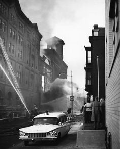 Fitzgeralds Brewery fire 11 - 2 -1964 Fire Apparatus, Fire Department, Police Cars