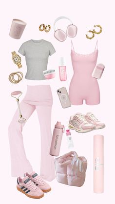 Princess Pilates, Cute Easy Outfits For School, Outfit Ideas Pink, Punk Style Outfits, Pilates Gym, Breaking Barriers, Cute Pajama Sets