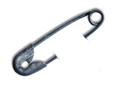 an iron hook on a white background