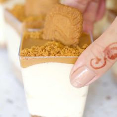 No Bake Lotus Biscoff Cheesecake Cups Biscoff Cheesecake Cups, Cheesecake Dessert Cups, Pudding Yogurt, Desserts Pudding, Lotus Biscoff Cheesecake, Plastic Dessert Cups