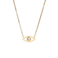 18k gold plated stainless steel water and tarnish resistant hypoallergenic Egyptian Gold, Celestial Necklace, Single Stone, Amulets, Eye Design, Stainless Steel Jewelry, Best Seller, Evil Eye, Timeless Elegance