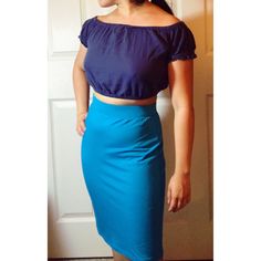 Uniqlo High Waist Blue Pencil Skirt. Never Worn. 57% Cotton 48% Rayon 5% Spandex. Waist: 33 Centimeters. Length: 49 Centimeters. Uniqlo Lined Skirt For Spring, Blue Fitted Casual Maxi Skirt, Blue Summer Pencil Skirt, Blue Stretch Midi Pencil Skirt, Blue Stretch Pencil Skirt, High-waist Blue Skirt For Day Out, Summer Midi Pencil Skirt In Elastane, High Waist Blue Skirt For Day Out, Blue Fitted Mini Pencil Skirt