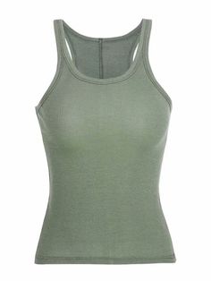 Get ready to channel your inner 90s cool girl with our Sleeveless Camis Ribbed Tank Top! Made with high-quality ribbed fabric, this top features a flattering and comfortable fit that's perfect for any 2023 summer fashion outfit.The sleeveless design keeps you cool and comfortable during warm weather, while the ribbed texture adds a touch of edginess to your look. Dress it up with a skirt and heels, or keep it casual with jeans and sneakers.Don't miss out on this must-have piece for your summer w Girls Streetwear, Tank Top Women, Green Soft, Summer Vintage, Summer Chic, Ribbed Tank Tops, Solid Clothes, Summer Fashion Outfits, Solid Tops