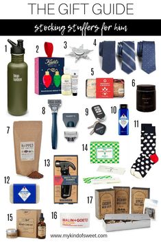 the ultimate gift guide for him includes gifts from men's ties, colognes and more