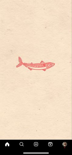 a drawing of a fish on top of a piece of paper