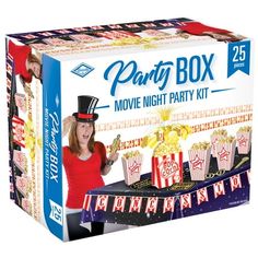 party box movie night party kit