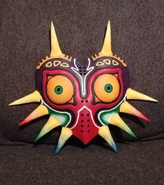 "Handmade, handpainted real leather. Decor only, non-wearable. Width- 11 1/2\" Height- 10\"" Play Props, Witch Party, Kids Carnival, Pole Dancing Clothes, Christmas Paper Napkins, Hanging Ghosts, Led Mask, Majoras Mask, Costume Masks