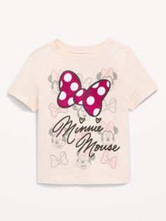 Disney© Minnie Mouse T-Shirt for Toddler Girls | Old Navy Disney Minnie Mouse Pink T-shirt, Pink Minnie Mouse T-shirt For Disney Fan Events, Cute Pink Minnie Mouse T-shirt, Disney Pink Minnie Mouse T-shirt, Pink Minnie Mouse Crew Neck T-shirt, Disney Minnie Mouse Crew Neck T-shirt, Pink Disney Short Sleeve T-shirt, Cotton Minnie Mouse T-shirt With Short Sleeves, Playful Cotton T-shirt With Minnie Mouse