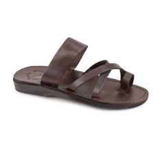 Tread lightly in Good Shephard toe loop women's leather sandals with strappy design, footbeds that mold to your feet and free shipping from Jerusalem Sandals. Jesus Sandals, Toe Ring Sandals, Toe Loop Sandals, Soft Leather Handbags, Good Shepherd, Leather Sandals Handmade, Leather Gladiator Sandals, The Good Shepherd, Leather Slide Sandals