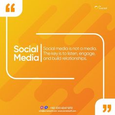 an advertisement for social media is not a media the key to listen, engage and build relationshipss