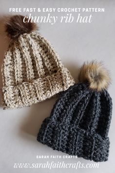 Free quick & easy beginner friendly crochet cozy hat/beanie pattern! Made with Lion Brand Wool-Ease Thick & Quick. Beginner Friendly Crochet, Beanie Pattern, Free Crochet Patterns, Crochet Hat, Hat Pattern, Easy Crochet, Free Crochet, Crochet Pattern, Crochet Patterns