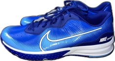 Blue Running Shoes For Sports, Blue Sports Running Shoes With Laces, Blue Running Shoes With Laces For Sports, Low-top Blue Running Shoes For Sports Events, Shoes Mens Sneakers, Turf Shoes, Baseball Game, Athletic Performance, Blue Nike