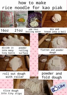 how to make rice noodle for koo piak recipe with instructions and pictures