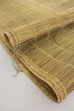 a close up view of a bamboo mat