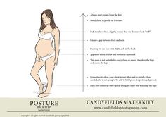 a pregnant woman's body and her measurements