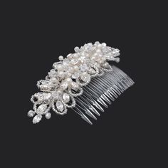 A beautiful hair comb designed in Swarovski crystal and freshwater pearls.

#weddinghaircombs Wedding Hair Jewels, Wedding Hair Pins Crystal, Sarah May, Bridal Hair Ornaments, Hair Ornaments Wedding, Bridal Hair Combs Pearl, Pearl Hair Combs, Rhinestone Hair Pin, Crystal Hair Comb