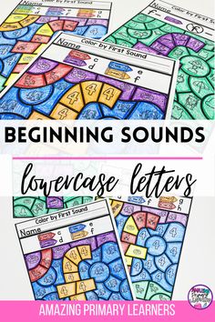 the beginning sounds for language letters and numbers are great to use in any language class