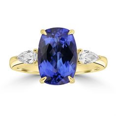 J44816 Luxury Tanzanite Amethyst Ring Gift, Luxury Gold Tanzanite Birthstone Ring, Tanzanite Rings, Aquamarine Colour, Pink Spinel, Garnet And Gold, Pear Cut Diamond, Tanzanite Ring, Tanzanite Gemstone