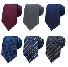 PRICES MAY VARY. Material: Silk, the neckties are well made, the stitching and thread are gorgeous Size: length is 57.5" (146 cm), width is 3.1" (8 cm) at widest, they are comfortable to wear and to touch Packing contents: 6 pcs of high quality neckties, the colors are nice and the length is perfect, they look professional Unique novelty pattern make you excellent in all formal and informal occasions, perfect gift for husband, father and friends Adopting the soft and good texture, with elegant a Geometric Diamond Pattern, Mens Silk Ties, Gift For Husband, Neck Ties, Mens Neck Ties, Silk Material, Red Stripe, Mesh Bag, Long Sleeve Shirt Dress