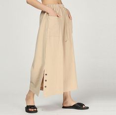 -unique-design-harem-wide-leg -women-summer-pants (15) Wide Legs Pants, Linen Harem Pants, Organic Colors, Pants Loose, Women Pants, Loose Style, Pantalon Large, Organic Cotton Fabric, Wide Legs