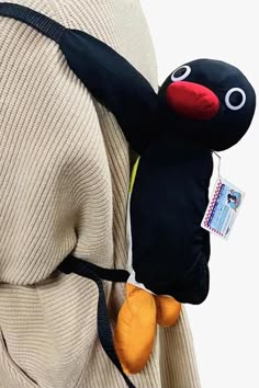 Pingu Backpack, Pingu Aesthetic, Cute Pingu, Anti Fashion Aesthetic, Penguin Backpack, Pingu Penguin, Y2k Backpack, Backpack Plush, Cool Bags