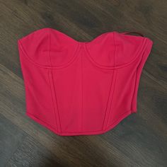 This Top No Longer Has Tags But Is Brand New And Has Never Been Worn! Fitted Pink Crop Tube Top, Trendy Pink Party Corset, Zara Sleeveless Corset For Parties, Trendy Zara Tube Top For Party, Zara Pink Party Crop Top, Zara Stretch Strapless Tube Top, Zara Fitted Trendy Tube Top, Zara Trendy Bandeau Tube Top, Zara Pink Crop Top For Party