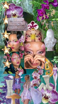 Eforest outfit mood board: Orchid Fairy Outfit Mood Board, Halloween Makeup Inspiration, Fairy Clothes, Aesthetic Fits, Crazy Kids, Rave Outfits, Halloween Makeup, Makeup Inspiration