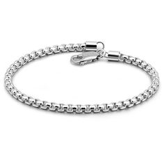 PRICES MAY VARY. 【Design】Classic and Simple - Wrap your wrist with this delicate 925 Sterling Silver Box Chain Bracelet. Handcrafted by Italian craftsmanship and expert artisans, handcrafted for a radiant glow. Exquisite and beautiful, lightweight and sturdy. Whether paired with jeans and a tee, or a little black dress, this elegant bracelet will keep you comfortable from day to night. Layer it with other bracelets for a stylish look. 【Material】:- Handcrafted from 925 Sterling Silver to make you Top Craft, Everyday Bracelet, Bracelet Men, Italian Craftsmanship, Italian Jewelry, Round Box, Personal Statement, Unisex Bracelets, Elegant Bracelet