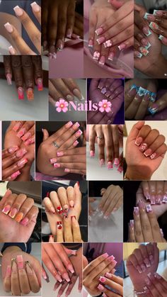 Girls Nail Designs, Business Nails, Lip Wallpaper, Girly Acrylic Nails, Simple Acrylic Nails, Short Square Acrylic Nails, Really Cute Nails, Unique Acrylic Nails, Acrylic Nails Coffin Short