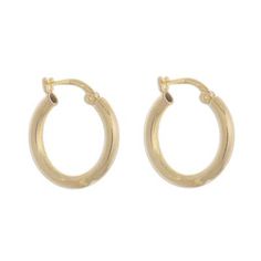 Gleaming with a classic high-polish sheen these hoop earrings from Peru are designed by Marianela Vargas. She crafts each earring from sterling silver bathed in 18k gold. Classic Hoop Earrings As Gift, Classic Small Hoop Earrings With Polished Finish, Classic Small Hoop Earrings With Shiny Finish, Classic Oval Hoop Earrings As Gift, Classic Hallmarked Huggie Earrings, Classic Hoop Earrings With Shiny Finish, Classic Round Huggie Earrings With Shiny Finish, Classic Polished Hoop Earrings, Classic Hallmarked Hoop Huggie Earrings