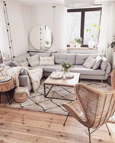 a living room with furniture and decor on instagram