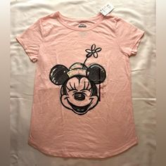 Never Worn (With Tags) Pink Minnie, Halloween Top, Metal Mulisha, Juicy Couture Charms, Preppy Summer, Disney Junior, Blue Tee, Cat T, Cat Tshirt