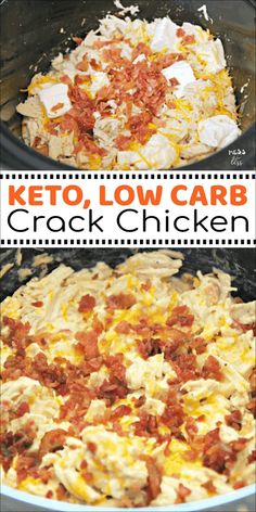 this keto, low carb crock chicken recipe is so easy to make