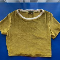 Never Worn Soft Material On The Outside Excellent Condition Cheap Everyday Tops From Urban Outfitters, Cheap Urban Outfitters Crop Top For Day Out, Cheap Yellow Tops From Urban Outfitters, Urban Outfitters Tops, Cropped Top, Soft Material, Urban Outfitters, Womens Tops, Crop Tops