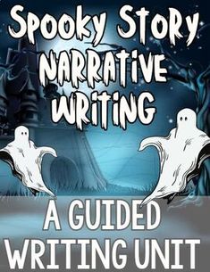 a book cover for spooky story, narrative writing