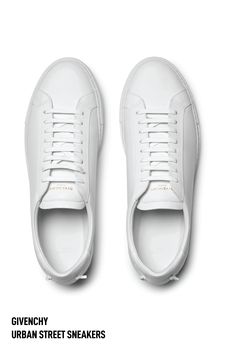 Looking for the best white sneakers? Check out my recommendation on the best white sneakers for men for every budget. Givenchy Sneakers Outfit, Sneakers To Wear With Jeans, Leather Sneakers Outfit, Men White Sneakers, Plain White Sneakers, White Shoes Outfit, Jeans Suit, Men Dressing