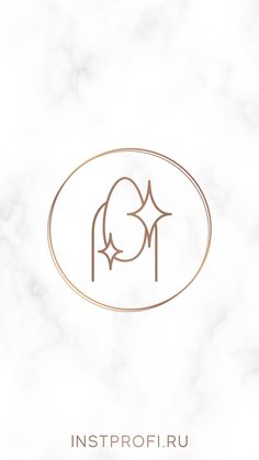 the logo for insprofi ru is shown in gold on a white marble background