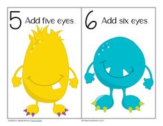 an image of two cartoon eyes with the words 5 and 6 in front of them