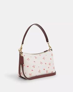 COACH® | Clara Shoulder Bag With Bow Print Coach Clara Shoulder Bag, Coach Bow Purse, Coach Bow Bag, Cute Purses Aesthetic, Cute Bags And Purses, Purses Aesthetic, Cute Shoulder Bags, Cute Handbag