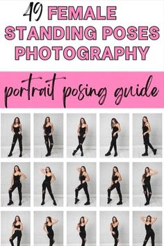 Women Modeling Poses, Fall Portrait Outfits Women, Birthday Photoshoot Poses Ideas, Posing Charts For Photographers, Individual Standing Poses, Standing Fashion Poses, Fashion Posing Photography, Poses In Ball Gown For Photoshoot, Easy Portrait Poses