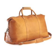 "This fashionable and functional weekender duffel bag from Royce Leather is the perfect carry-on for your next trip. This fashionable and functional weekender duffel bag from Royce Leather is the perfect carry-on for your next trip. LUGGAGE FEATURES 2 large, zippered interior pockets Exterior pocket for instant accessLUGGAGE SIZING 24.5""W x 14.5""H x 9""DLUGGAGE DETAILS Zipper closure Colombian vaquetta leather Imported Manufacturer's 1-year warranty For warranty information please click here S Classic Duffle Bag With Large Capacity For On-the-go, Classic Large Capacity Duffle Bag For Trip, Leather Weekender Bag With Large Capacity, Classic Bags With Large Capacity For Overnight Trips, Classic Satchel Weekender Bag For Trips, Classic Large Capacity Bags For Overnight Trips, Classic Large Capacity Bag For Overnight Trips, Large Capacity Tote Duffle Bag For Travel, Rectangular Weekender Bag With Leather Handles For Weekend Trips