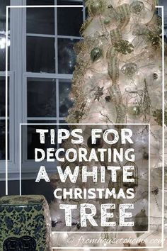 How To Decorate An All White Christmas Tree Decorating A White Christmas Tree, White Tree Decorations Decorating Ideas, Noel Miller