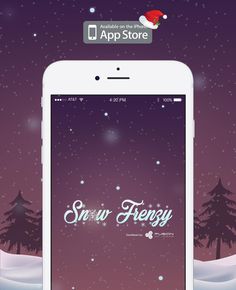 an iphone screen with the text snow ferry on it and santa's sleigh in